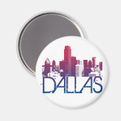 Dallas Skyline Design Magneet (Voorkant / Achterkant)