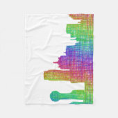 Dallas skyline fleece deken (Voorkant)
