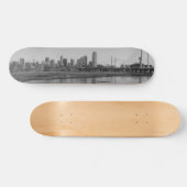 Dallas Skyline Grayscale Persoonlijk Skateboard (Horizontaal)