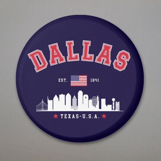 Dallas Skyline Heritage Magneet