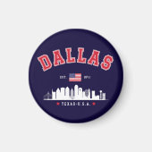 Dallas Skyline Heritage Magneet (Voorkant)