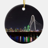 Dallas Skyline Hunt Keramisch Ornament (Voorkant)