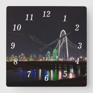 Dallas Skyline Hunt Wandklok