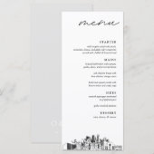 Dallas Skyline Huwelijksdiner Menu (Voorkant / Achterkant)