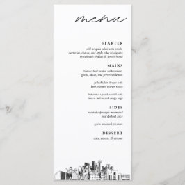 Dallas Skyline Huwelijksdiner Menu