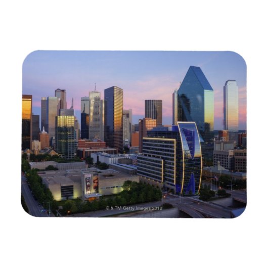 Dallas Skyline Magneet (Horizontaal)