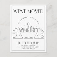 Dallas Skyline Moderne Deco | Adreswijziging