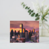 Dallas Skyline op zonsondergang Briefkaart (Staand voorkant)