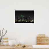 Dallas Skyline Poster (Keuken)