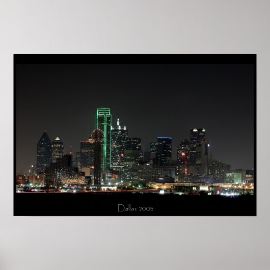 Dallas Skyline Poster (Voorkant)