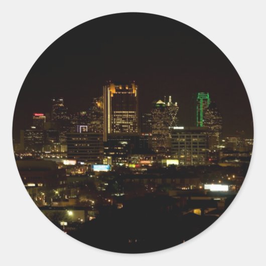Dallas Skyline Stickers (Voorkant)