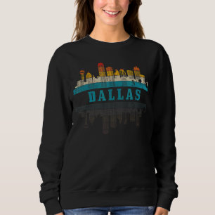 Dallas Skyline Texas TX Pride Retro Trui