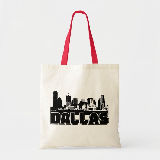 Dallas Skyline Tote Bag (Voorkant)
