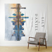 Dallas Skyline Wedding Photo Backdrop Wandkleed (In Situ (horizontaal))