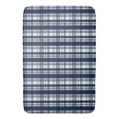 Dallas Sports Fan Navy Blue Silver Pset Striped Badmat (Voorkant Verticaal)