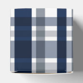 Dallas Sports Fan Navy Blue Silver Pset Striped Bedankdoosjes (Bovenkant)