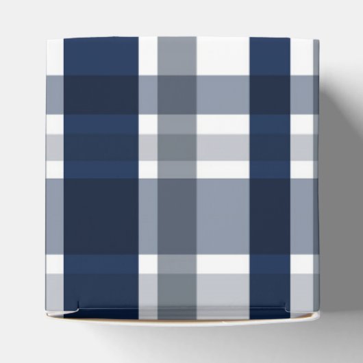 Dallas Sports Fan Navy Blue Silver Pset Striped Bedankdoosjes (Bovenkant)