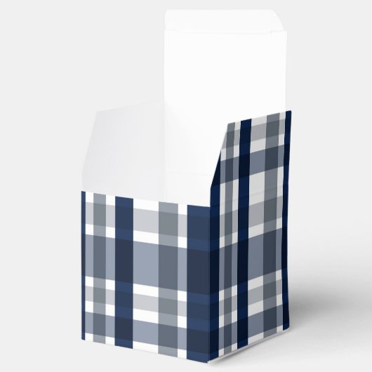 Dallas Sports Fan Navy Blue Silver Pset Striped Bedankdoosjes (Geopend)