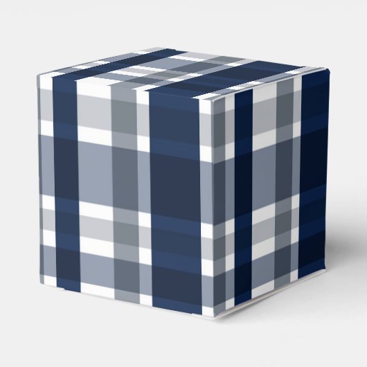 Dallas Sports Fan Navy Blue Silver Pset Striped Bedankdoosjes (Achterkant)