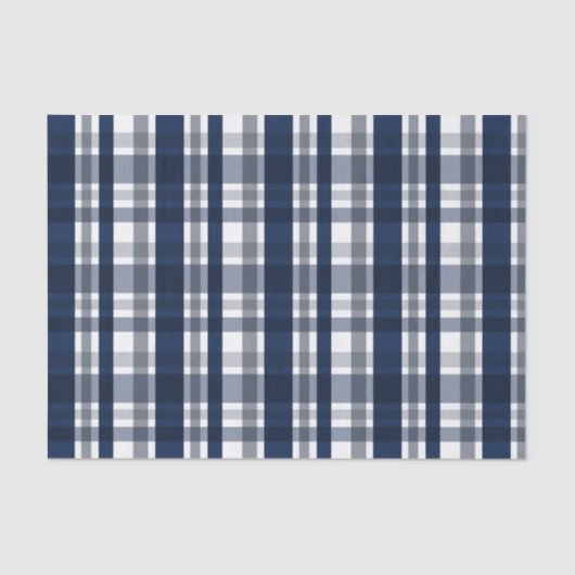 Dallas Sports Fan Navy Blue Silver Pset Striped Tissuepapier (Voorkant)