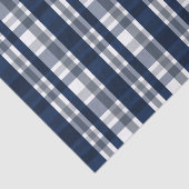 Dallas Sports Fan Navy Blue Silver Pset Striped Tissuepapier (Detail)