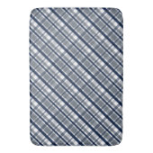 Dallas Sports Fan Silver Navy Blue Pset Striped Badmat (Voorkant Verticaal)