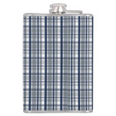 Dallas Sports Fan Silver Navy Blue Pset Striped Heupfles (Achterkant)