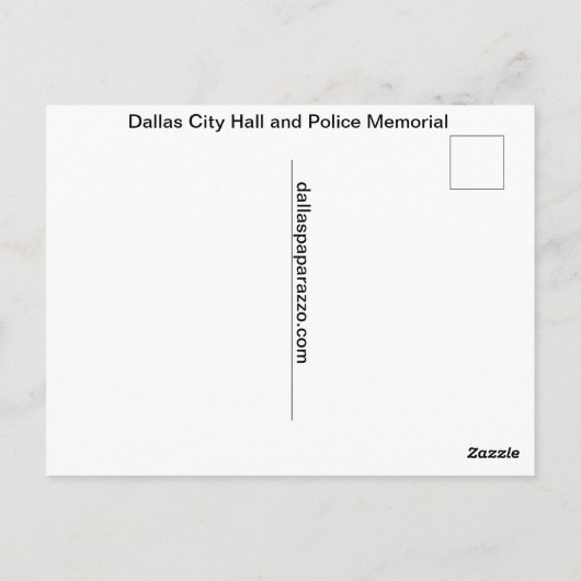 Dallas Stadhuis Ansichtkaart Briefkaart (Achterkant)