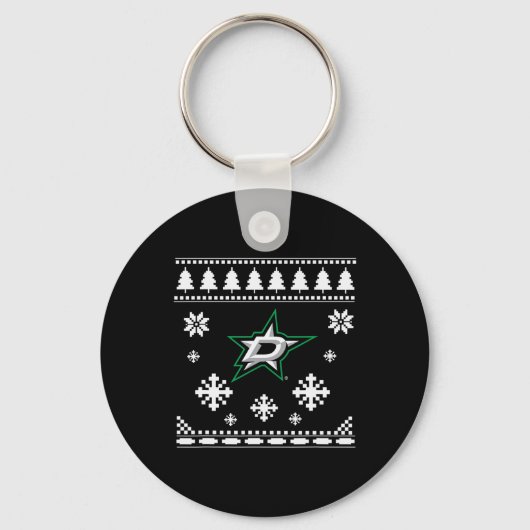 Dallas Stars Ugly Christmas Sweater Holidaze  Sleutelhanger (Voorkant)