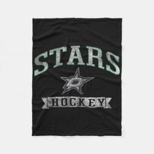 Dallas Stars Vintage Hockey Dark Heather Officieel Fleece Deken