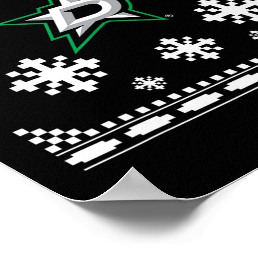 Dallas Sterren Lelijke Kersttrui Vakantie Poster (Hoek)