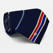 Dallas strepen vlag stropdas (Opgerold)