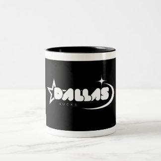 Dallas Sucks Bold Statement Coffee Mug Tweekleurige Koffiemok