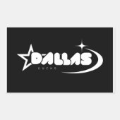 Dallas Sucks Stickers – Rivalry Decal (Voorkant)