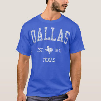 Dallas TeasVintage Sportontwerp Dallas Big D T-shi T-shirt