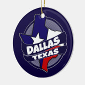 Dallas Texaanse vlag barst vakantie ornament (Links)