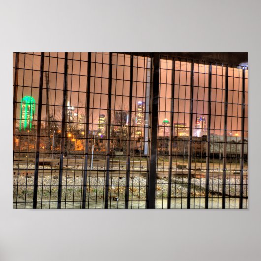 Dallas, Texas aan de andere kant van de sporen Poster (Voorkant)