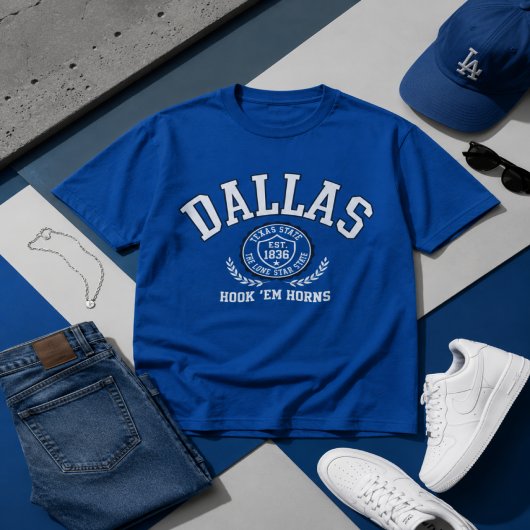 Dallas Texas Athletic Graphic  T-shirt