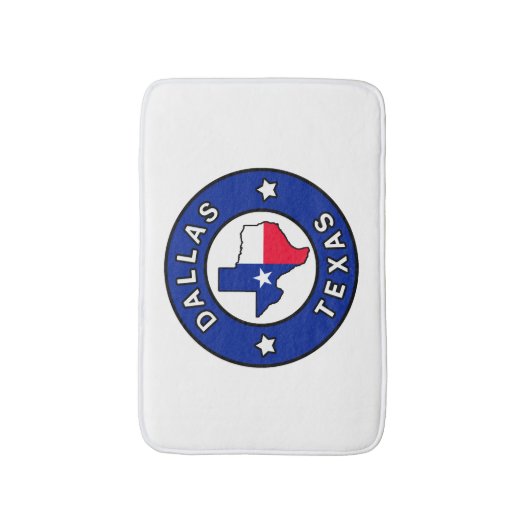 Dallas Texas Badmat (Voorkant Verticaal)