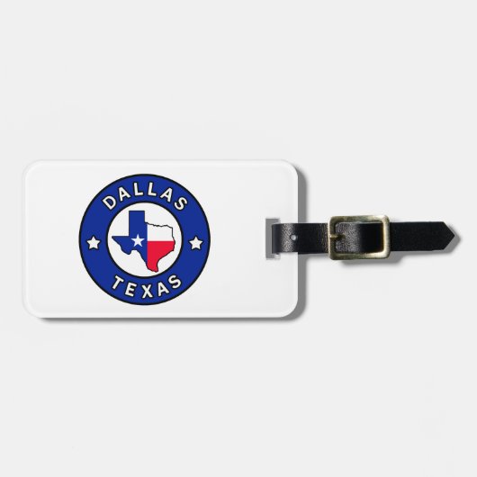 Dallas Texas Bagagelabel (Voorkant horizontaal)