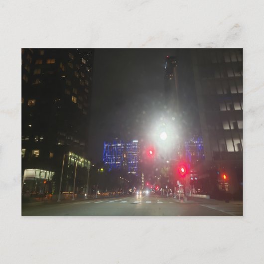 Dallas, Texas bij nacht Briefkaart (Voorkant)