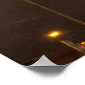 Dallas, Texas bij nacht Poster (Hoek)