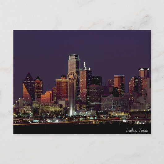 Dallas, Texas Briefkaart (Voorkant)