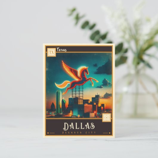 Dallas, Texas |  Briefkaart (Staand voorkant)