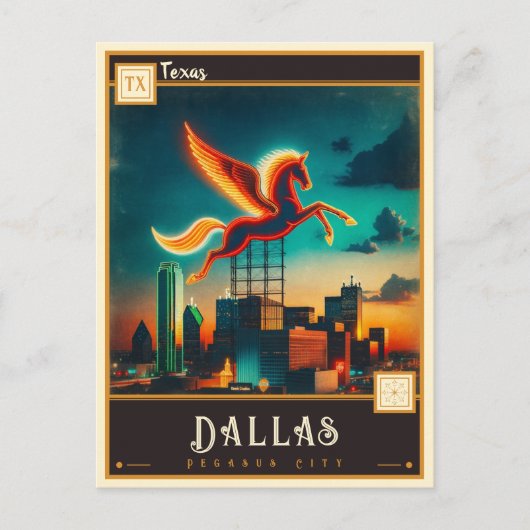 Dallas, Texas |  Briefkaart (Voorkant)