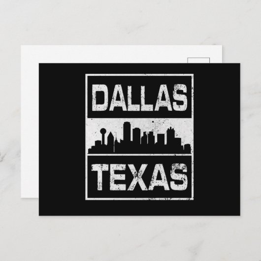 Dallas Texas Briefkaart (Voorkant / Achterkant)