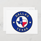Dallas Texas Briefkaart (Voorkant / Achterkant)