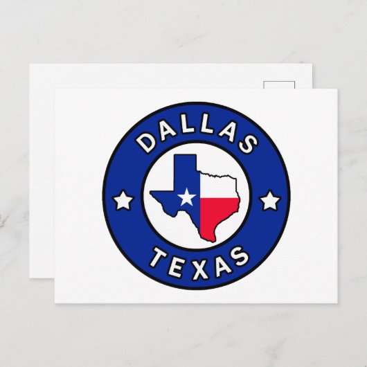 Dallas Texas Briefkaart (Voorkant / Achterkant)