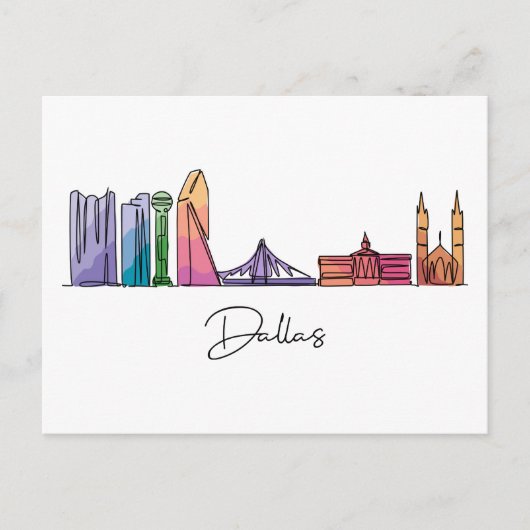 Dallas TEXAS Briefkaart (Voorkant)