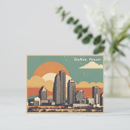 Dallas, Texas Briefkaart (Staand voorkant)